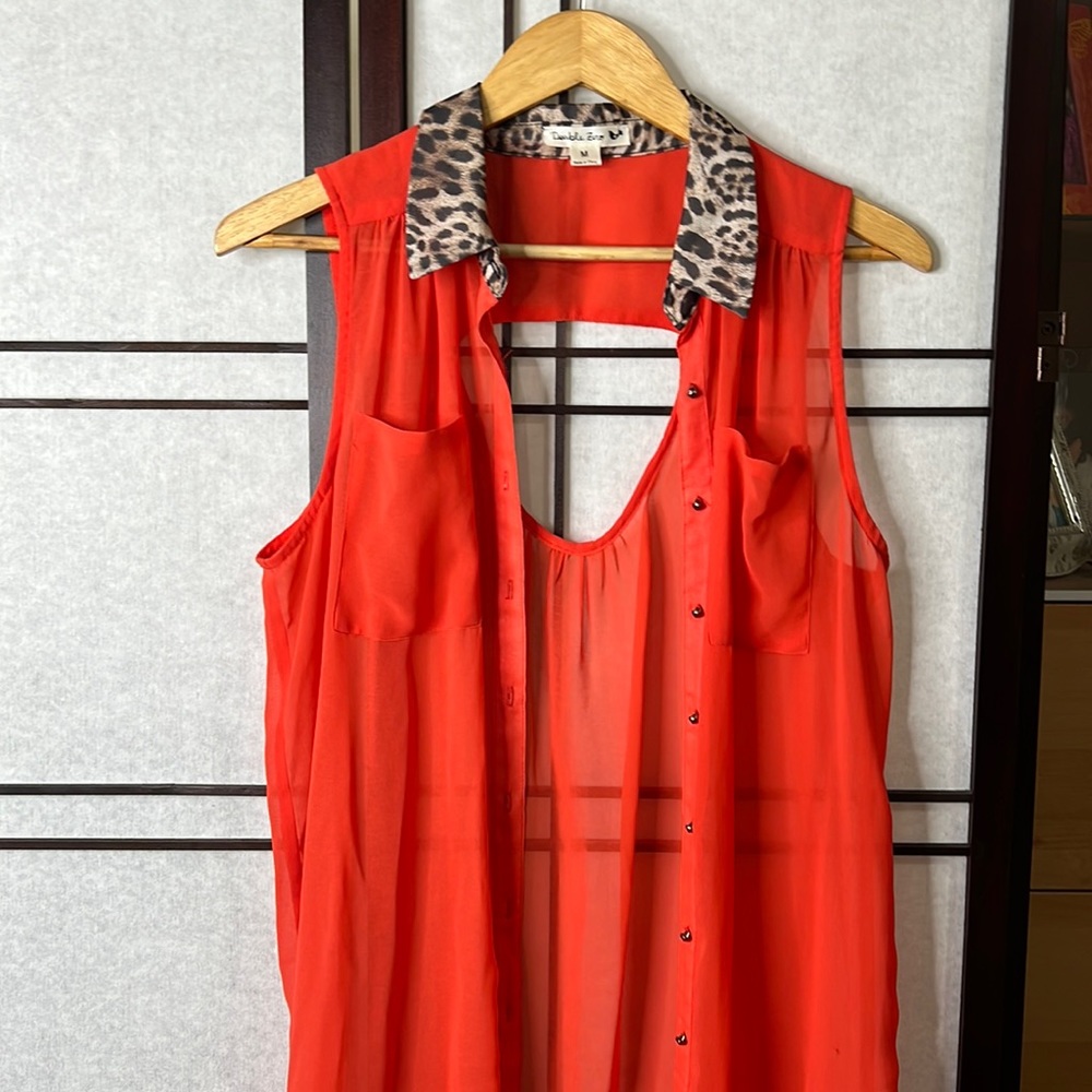 Orange blouse